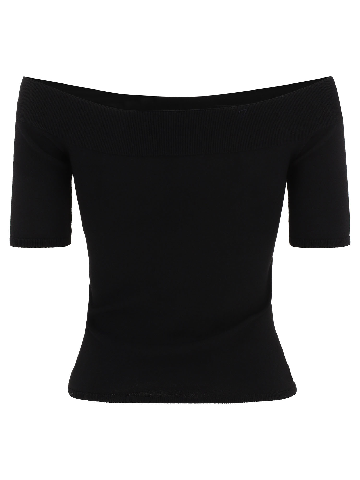 ALEXANDER MCQUEEN Black   Boat-neck top